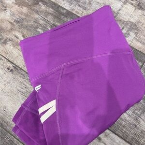 Purple High-Waist Women’s Active Shorts
